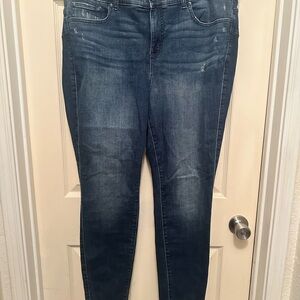 Torrid Dark Blue Skinny Jeans